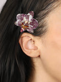 Small Natural Purple Orchid Hair Clip