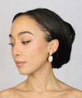 Baroque Pearl & Crystal Drop Earrings